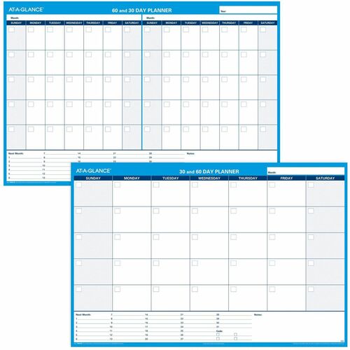 At-A-Glance Undated Horizontal Wall Planner