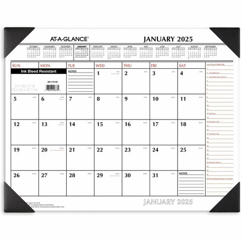 At-A-Glance At-A-Glance 2-Color Desk Pad Calendar