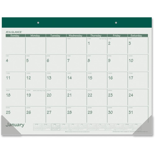 At-A-Glance Monthly Fashion Desk Pad Calendar