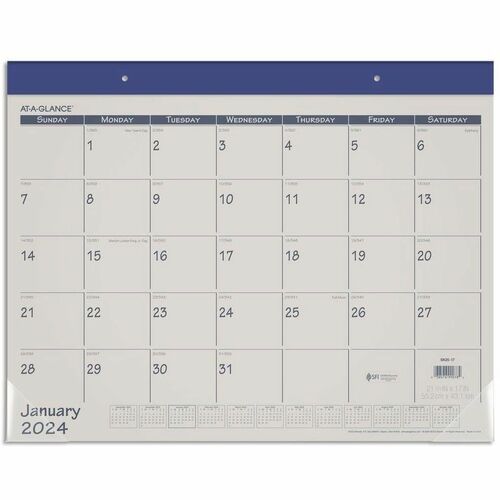 At-A-Glance Monthly Fashion Desk Pad Calendar