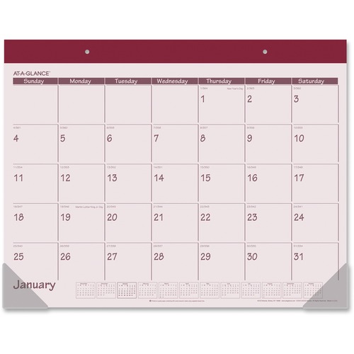 At-A-Glance Monthly Fashion Desk Pad Calendar