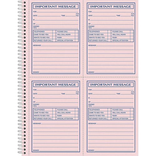 Adams Adams Carbonless Important Message Pad