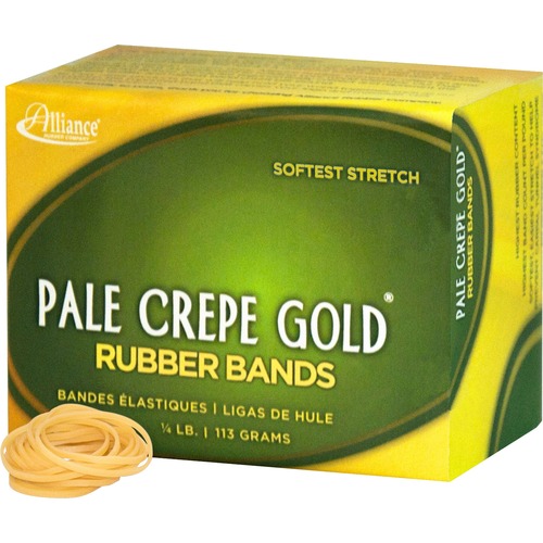 Alliance Rubber Pale Crepe Gold Rubber Band