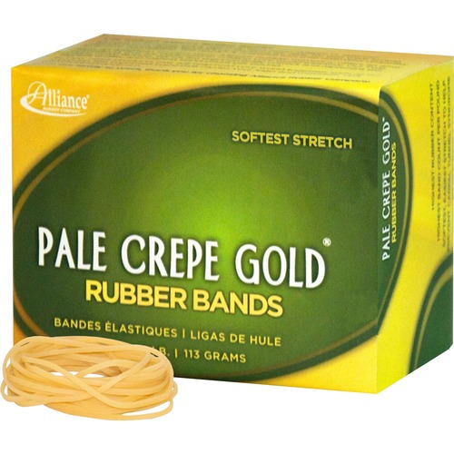 Alliance Rubber Pale Crepe Gold Rubber Bands