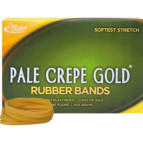 Alliance Rubber Alliance Rubber Pale Crepe Gold Rubber Band