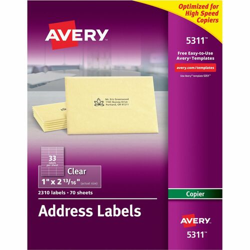 Avery Avery Clear Mailing Label