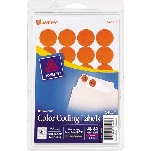 Avery Avery Round Color Coding Label