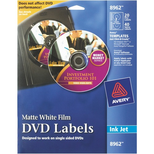 Avery DVD Label