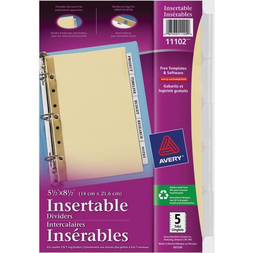 Avery Avery WorkSaver Standard Insertable Tabs Divider