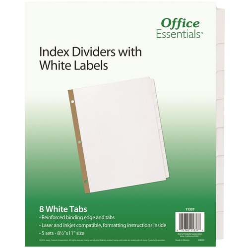 Avery Avery White Label Index Dividers