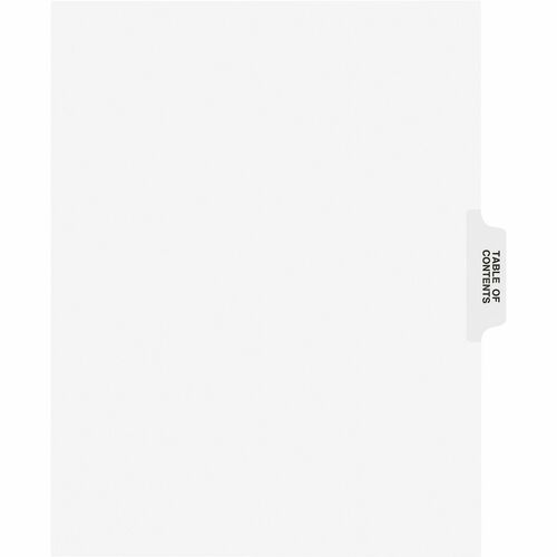 Avery Avery Collated Side Tab Table of Contents Dividers