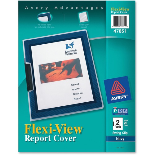 Avery Avery Flexi-View Presentation Report Cover with Swing Clip