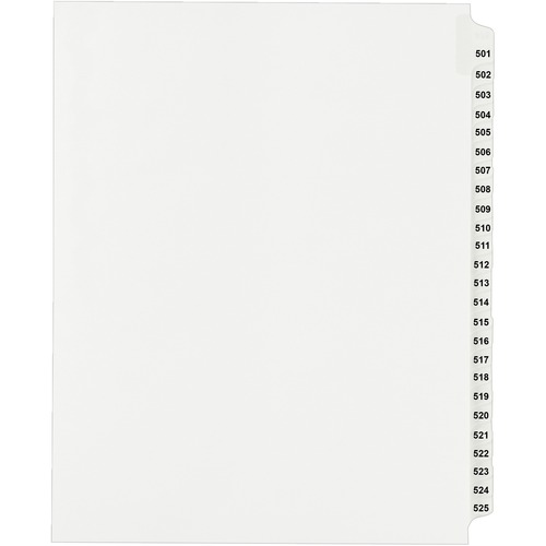 Avery Avery Side Tab Collated Legal Index Dividers