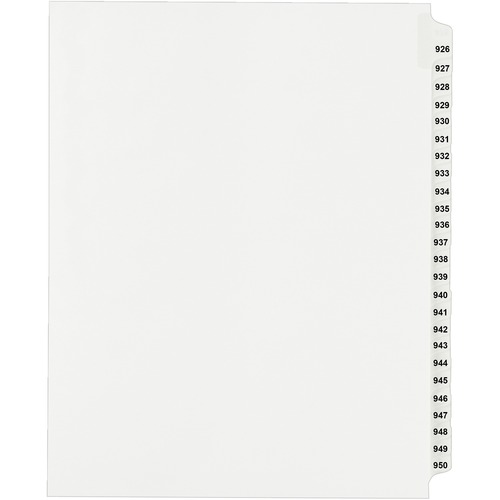 Avery Avery Side Tab Collated Legal Index Divider