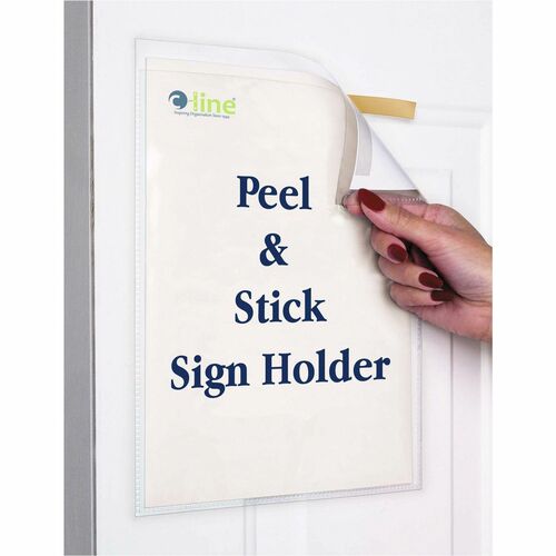 C-line Antimicrobial Peel/Stick Pockets