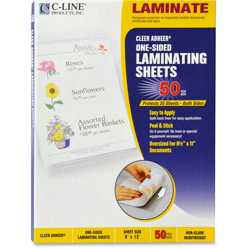 C-Line C-line Cleer-Adheer Laminating Sheets