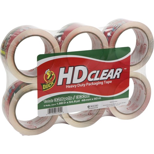 Duck Duck HD Clear Heavy-Duty Packaging Tape