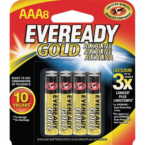 Eveready A92BP-8 Alkaline AAA Size General Purpose Battery