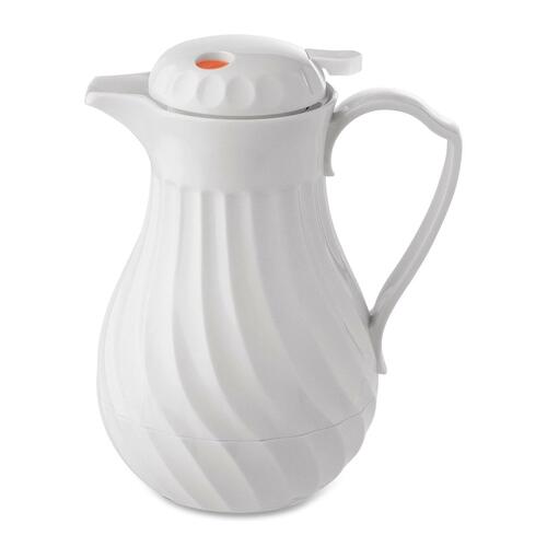 Hormel Connoisserve Insulated White Swirl Carafe