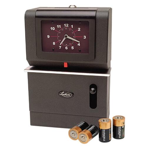 LATHEM 2121BATT LTH2121BATT TIME RECORDER,BATTERY DY/HR/MN