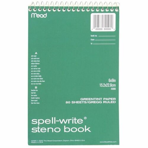 Mead Mead Spell-Write Steno Book
