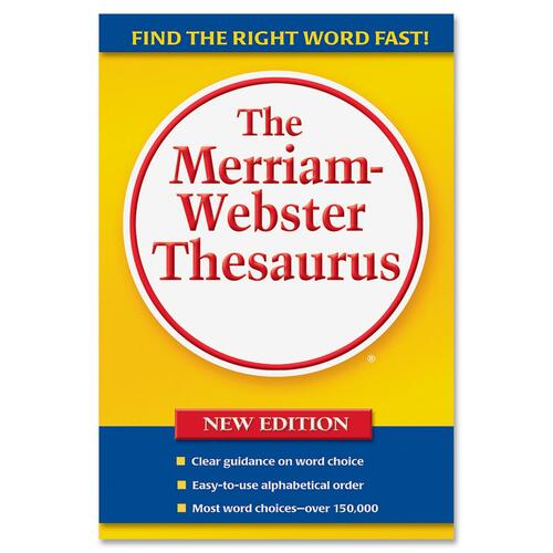 Merriam-Webster Paperback ThesaurusDictionary Printed Book