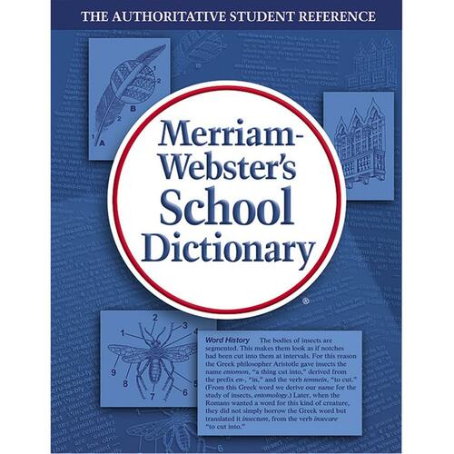 Merriam-Webster Laminated Hardcover - Blue Dictionary Dictionary Print