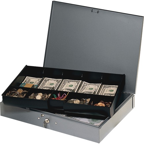 MMF Steelmaster Cash Box with Tray