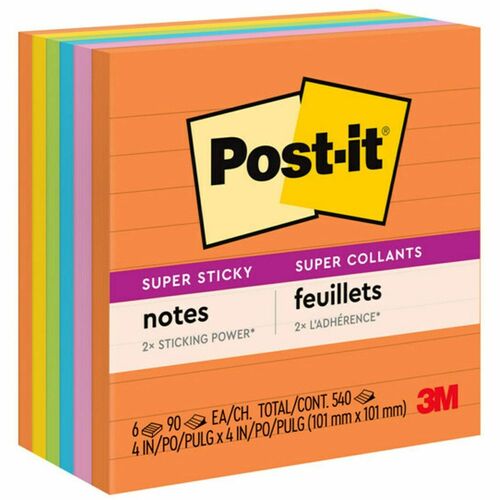 Post-it Post-it Super Sticky Rio de Janeiro Lined Notes