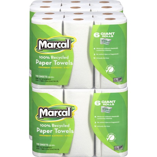 Marcal Small Steps Recycled U-Size-It Roll Paper Towels