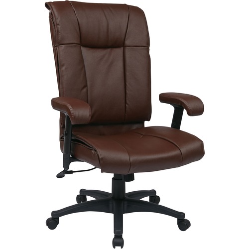 Office Star Office Star EX9382 Deluxe Executive High Back Leather Chair