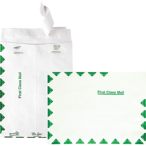 Quality Park Quality Park Leather Tyvek First Class Envelope