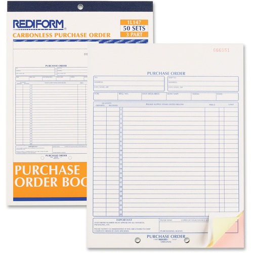 Rediform Rediform Purchase Orders Purchasing Forms