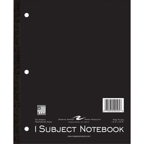Roaring Spring Roaring Spring 1-Subject Tapebound Notebook