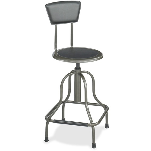 Safco Safco Diesel High Base Stool With Back