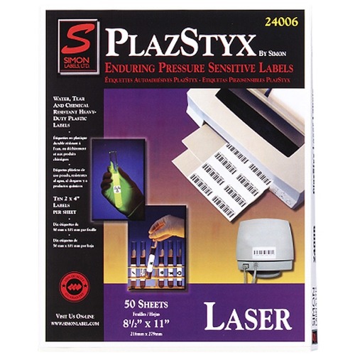 Simon Simon PlazStyx Laser Label