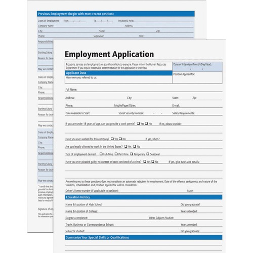 Adams Adams Employment Application Form