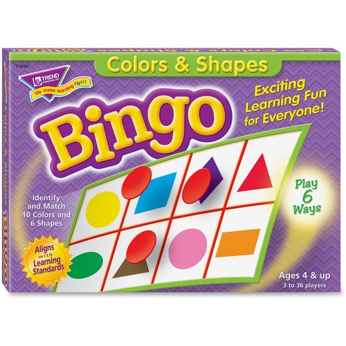 Trend Trend Colors and Shapes Learner's Bingo Game