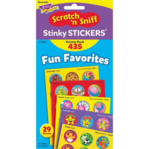 Trend Stinky Stickers Fun & Fancy Jumbo Pack Stickers