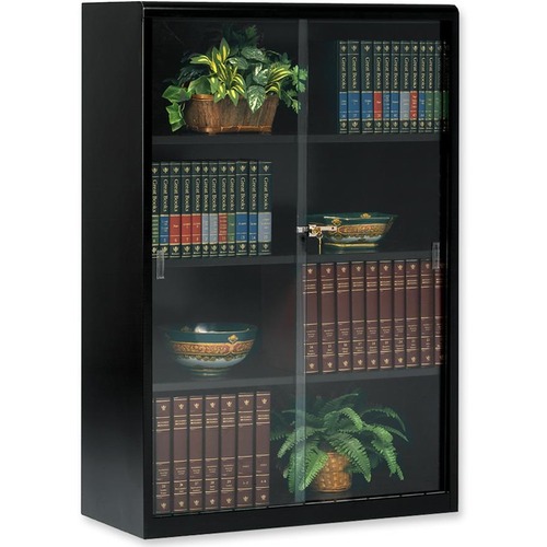 Tennsco Heavy-guage Steel Bookcase With Glass Doors