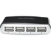 4port USB 2.0 Hub Gold W/ 6ft Gold Ab Cable & Pwr Adapter