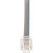 7ft Fax/Modem Flat Patch Cable Rj11m To Rj11m Silver