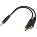 Click to view product details and reviews for Startechcom 6in Stereo Splitter Cable 35mm Male To 2x 35mm Female 1 X Mini Phone Male Black.