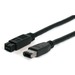 StarTech.com 6 ft IEEE-1394 Firewire Cable 9-6 M/M - 1 x Male FireWire - 1 x Male FireWire - Black