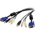 10ft 4-In-1 USB-Vga Audio And Microphone Kvm Switch Cable
