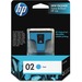 HP 02 Cyan Ink Cartridge with Vivera Ink