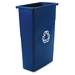 RUB 354075BE, Rubbermaid,  Recycling Wastebasket,  23 Gallon,  11" x20" x30" ,  Blue