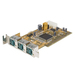 StarTech.com 3 Port Low Profile PCI 12V PoweredUSB Adapter Card