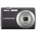 Nikon Coolpix S220 Point & Shoot Digital Camera - Jet Black