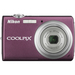 Nikon Coolpix S220 Point & Shoot Digital Camera - Plum
